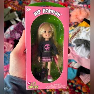 TY LI'L ONES HIP HANNAH DOLL WITH CAT 2009 LITTLE ONES ORIGINAL BOX